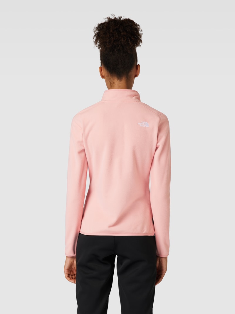 Sweatshirt mit Label-Stitching Modell 'DUSTY' in rosa