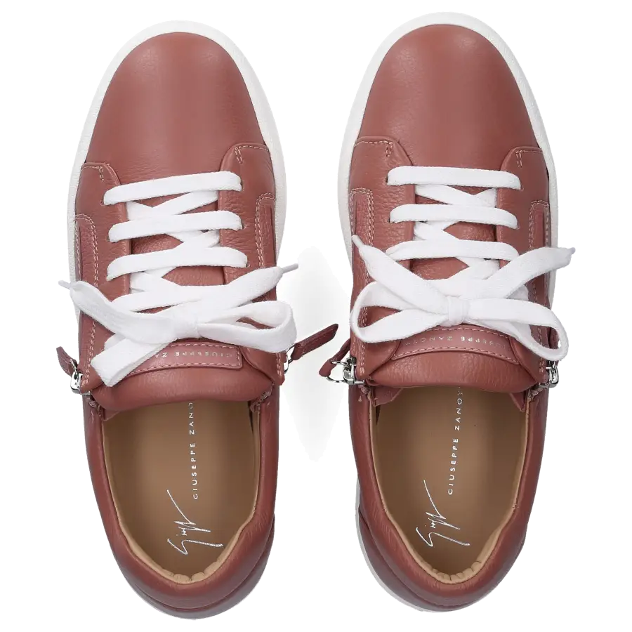 Giuseppe Zanotti - Sneaker low ADDY Kalbsleder Logo altrosa - pink