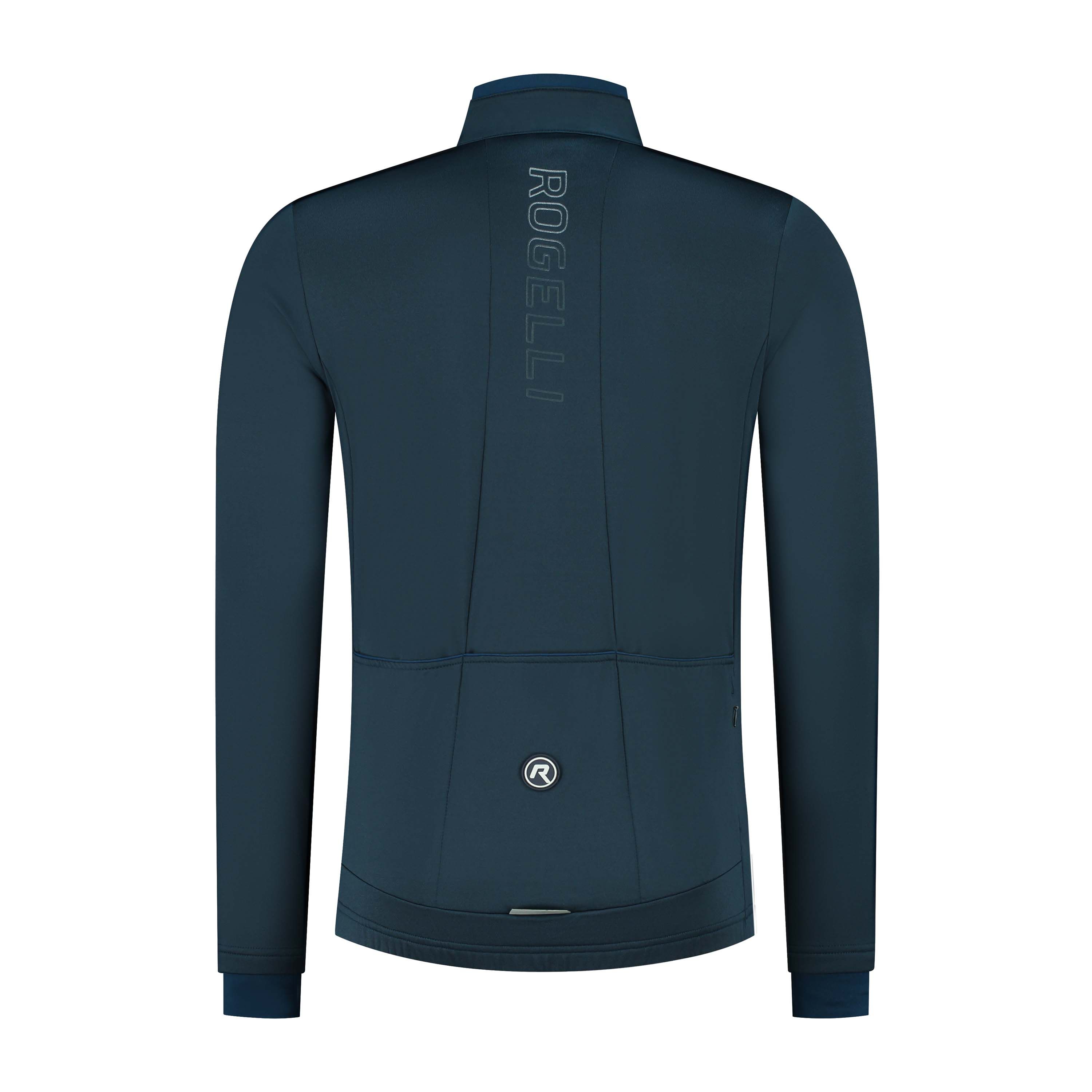 Rogelli Essential Blue Herren Langarm-Radtrikot