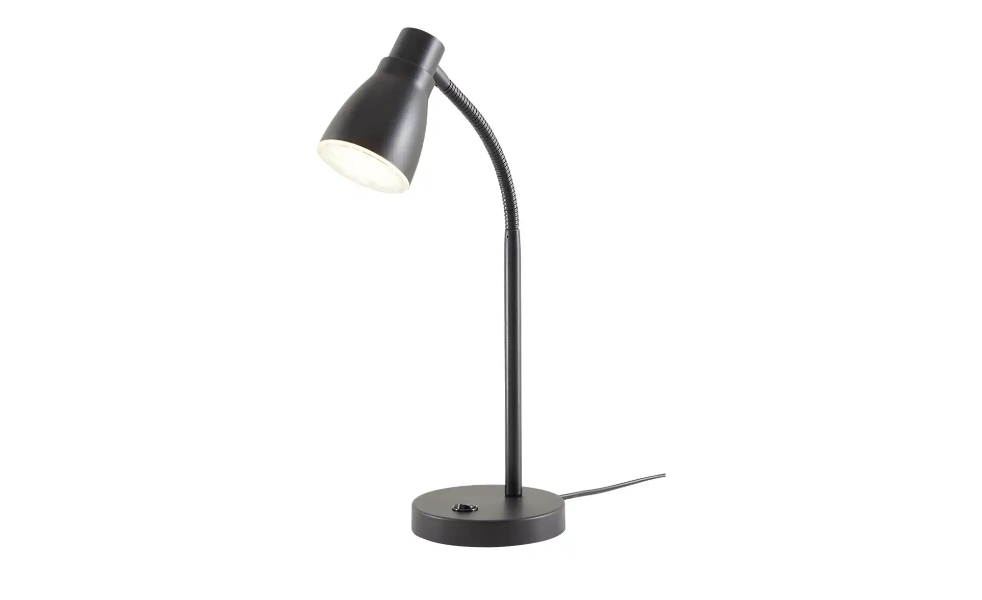 KHG LED-Tischleuchte, schwarz mit flexiblen Arm