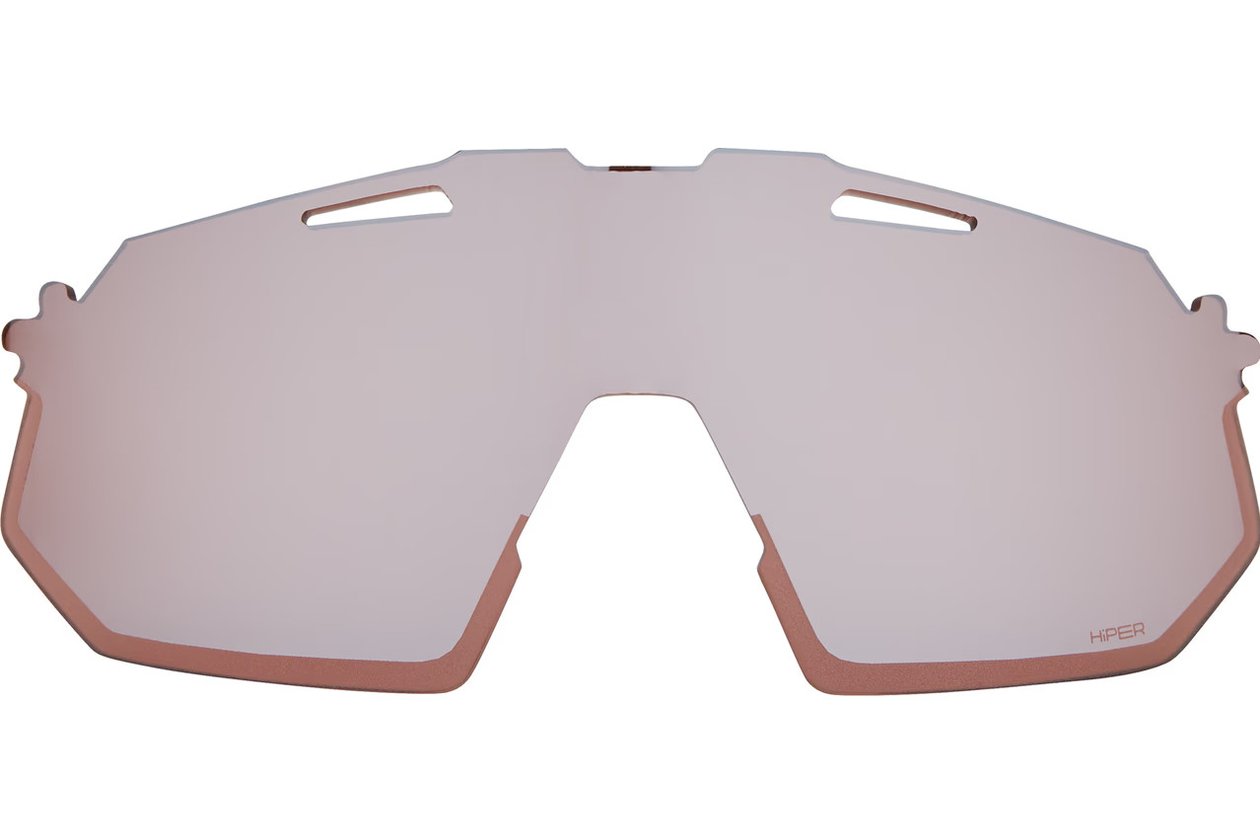 100 Percent Hypercraft SQ PC Crimson Silver / HiPER Mir Replacement Lens