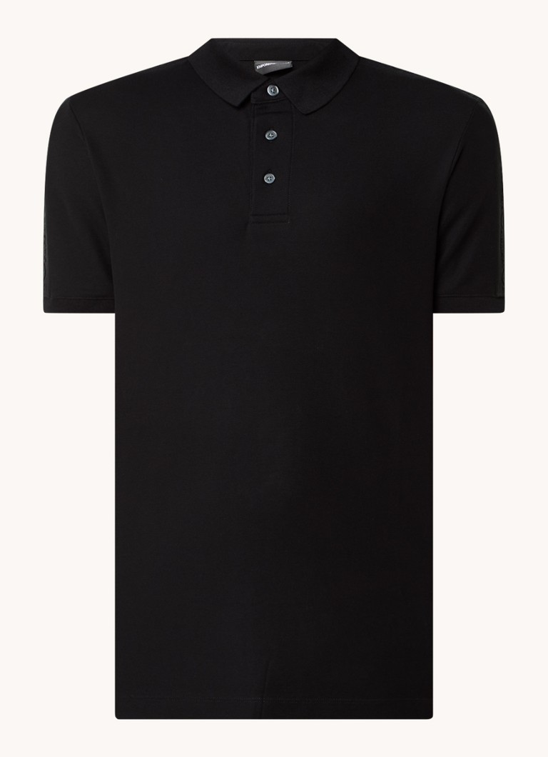 Emporio Armani polo majica regularnog kroja s vezom logotipa