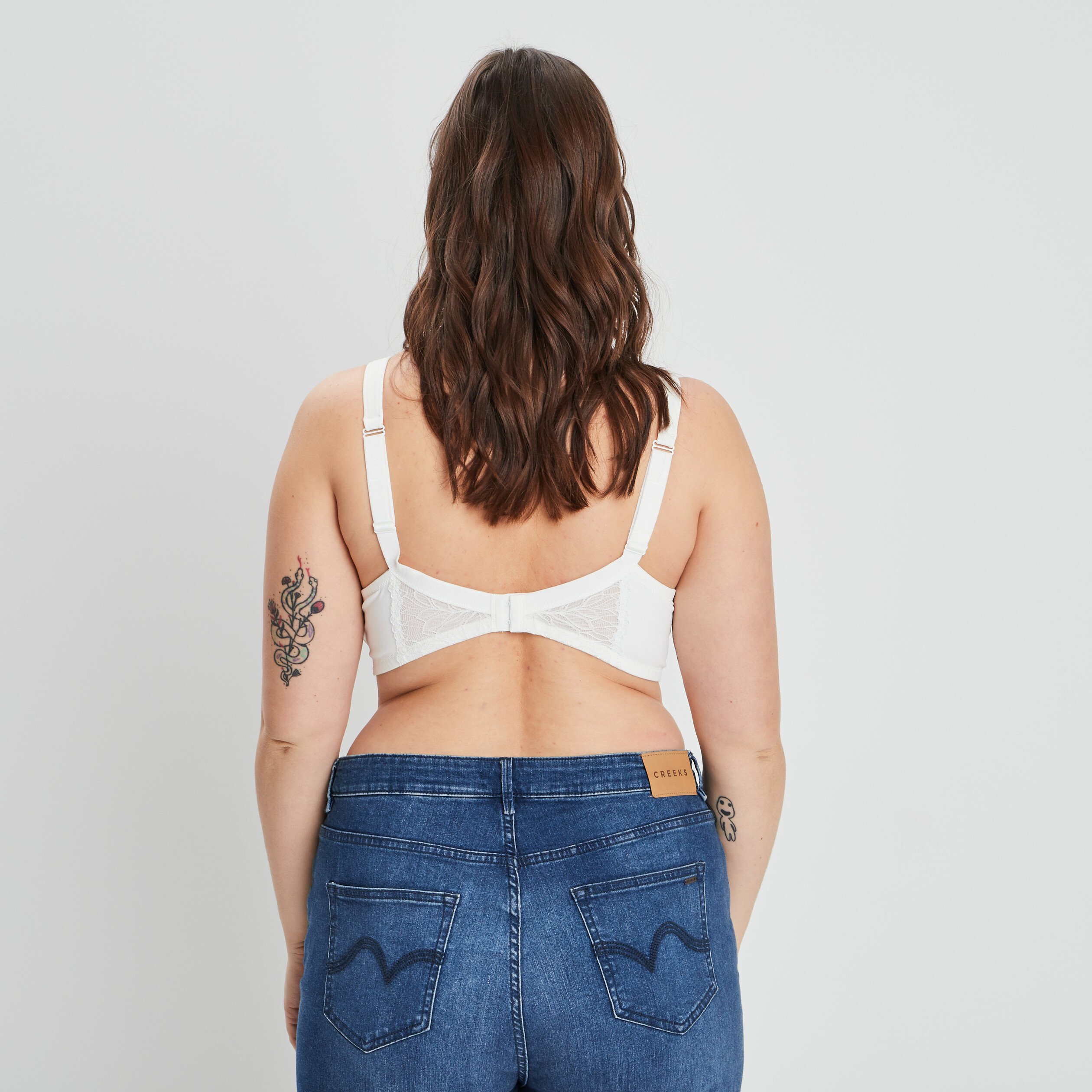 Soutien-gorge ampliforme microfibre blanc femme grande taille | La Halle