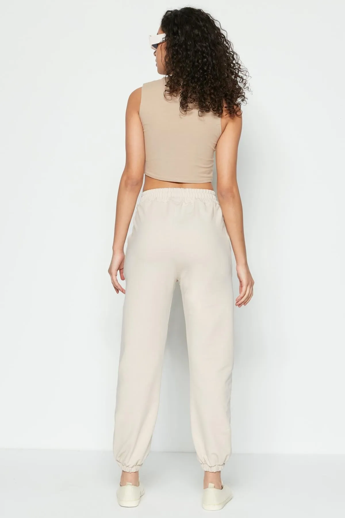 C&City  Basic Jogger Jogginghose 802 Creme