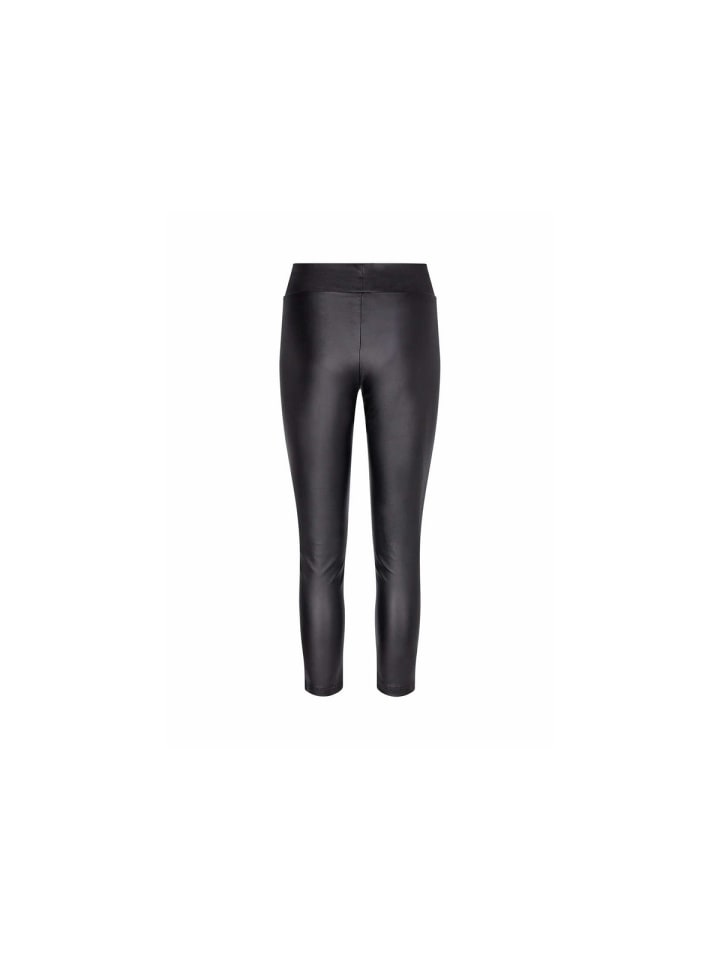 soyaconcept Lederhose für Damen in schwarz in schwarz günstig kaufen 38