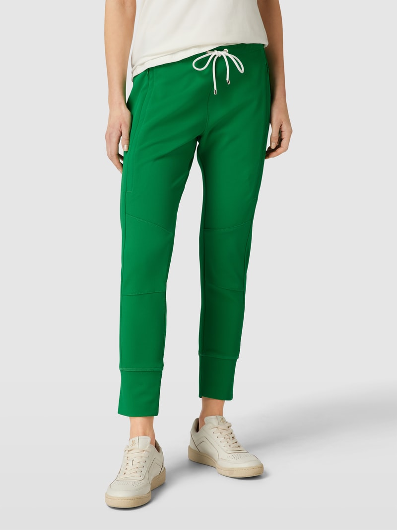 Sweatpants mit Teilungsnähten Modell 'FUTURE 4.0' in grün