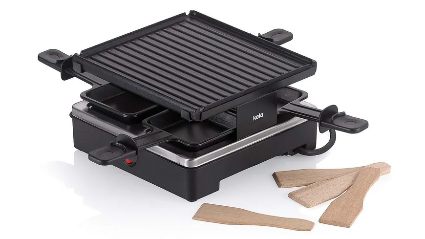 kela Raclette Grill Aluguss Geneva 4 Personen