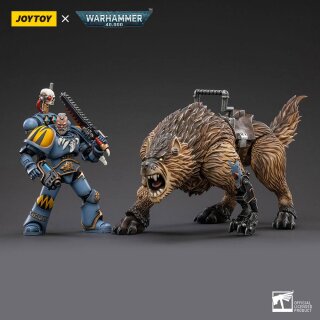 Warhammer 40k Actionfigur 1/18 Space Wolves Thunderwolf Cavalry Bjane