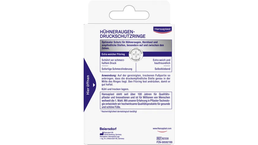 Hansaplast Hühneraugen-Druckschutzringe