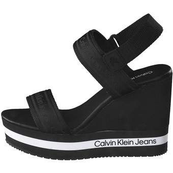 Calvin Klein Wedge Sandal Sling in schwarz