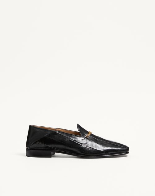 Mocassim Jiggie em enguia e napa