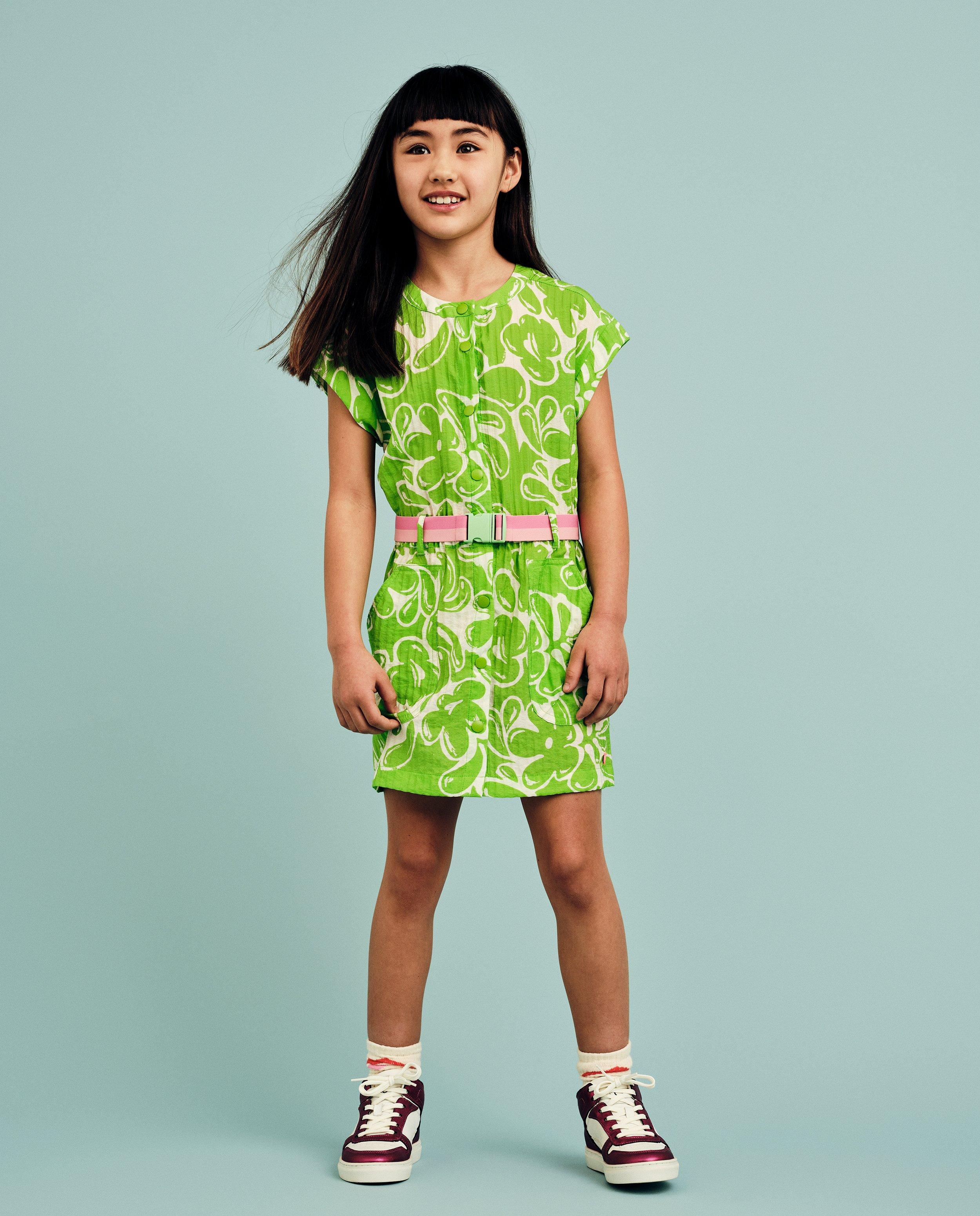 Rochie CKS cu textură verde aprins
