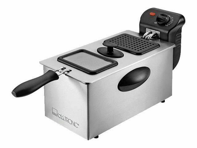 Clatronic Fritteuse FR 3587 2000 W Rostfreier Stahl Rostfreier Stahl 3 L