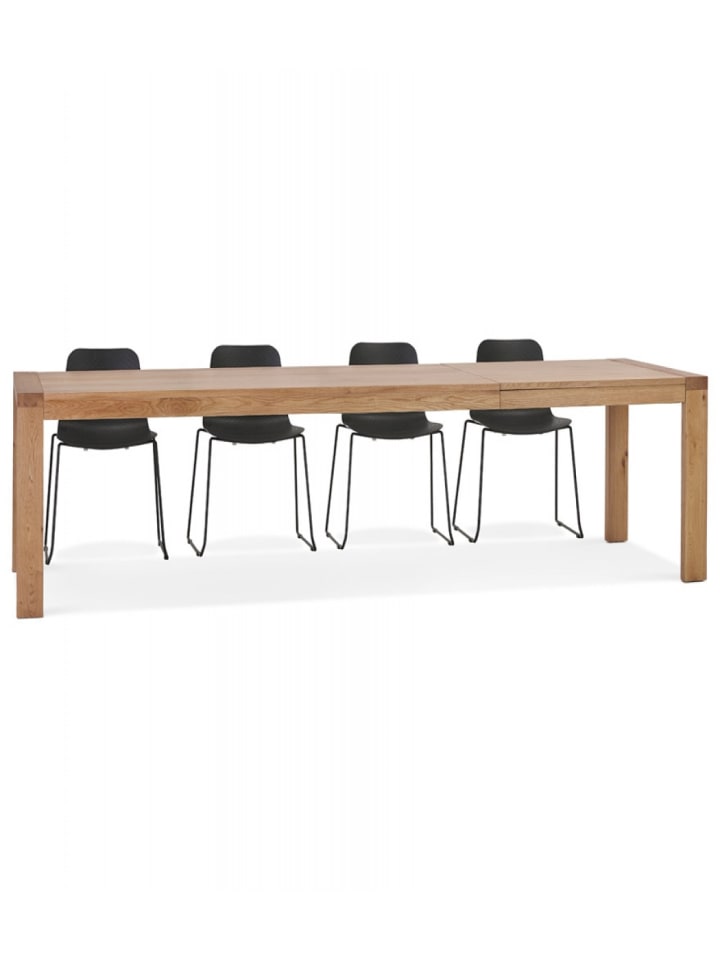 KADIMA DESIGN Ausziehbarer Esstisch aus halbmassiver Eiche | Zeitloses Design günstig kaufen onesize