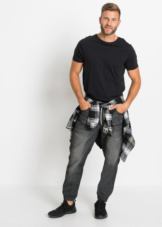 Regular Fit Schlupfjeans, Straight (2er Pack)