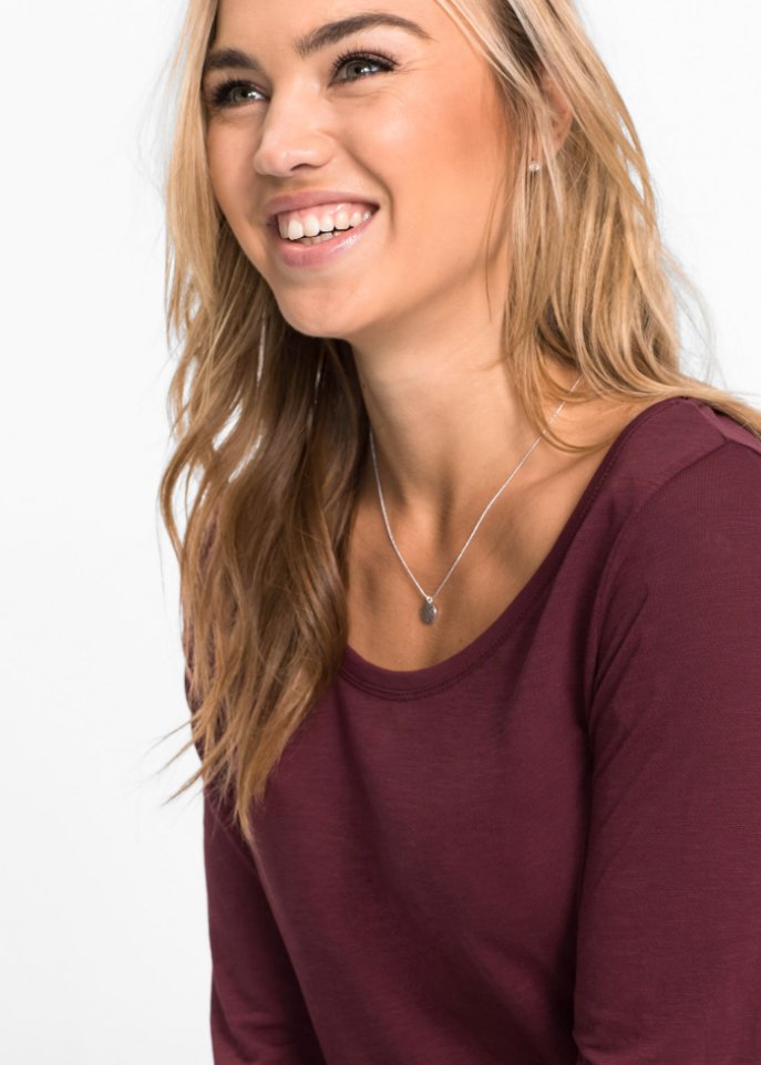 Langarmshirt mit Rundhalsausschnitt
