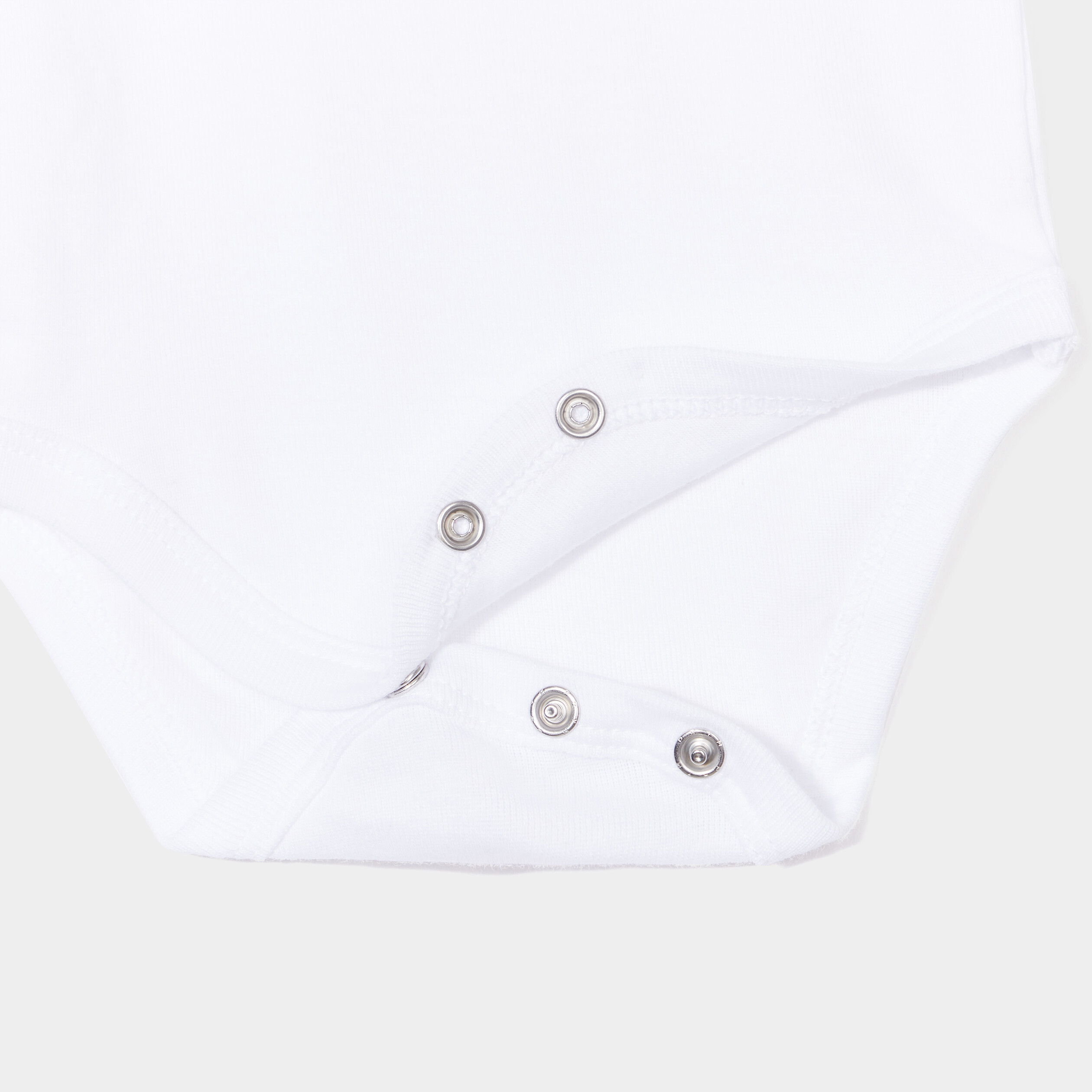 Lot 7 bodies US coton manches courtes blanc mixte | La Halle