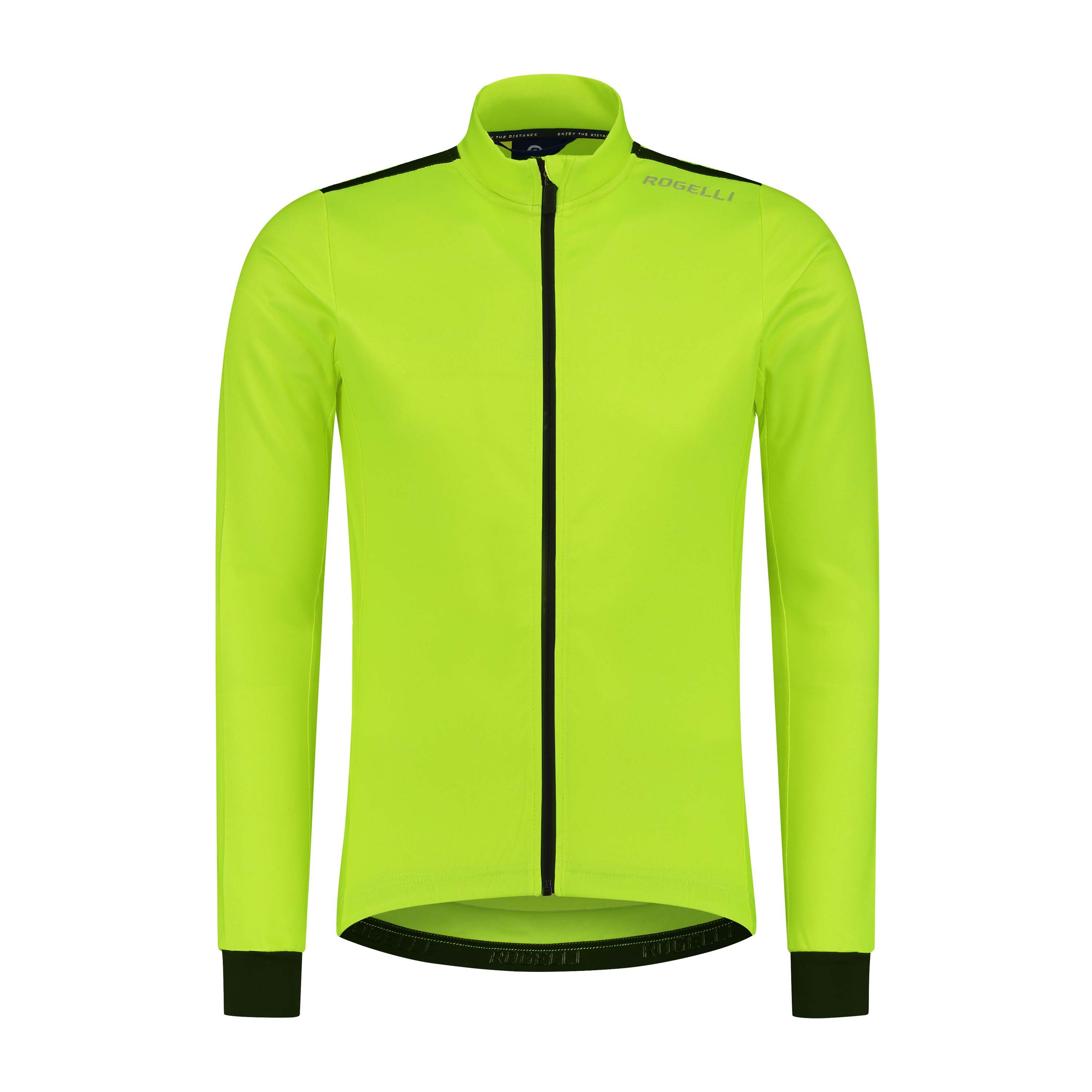 Rogelli Core Fluor Yellow Herren Langarm-Radtrikot