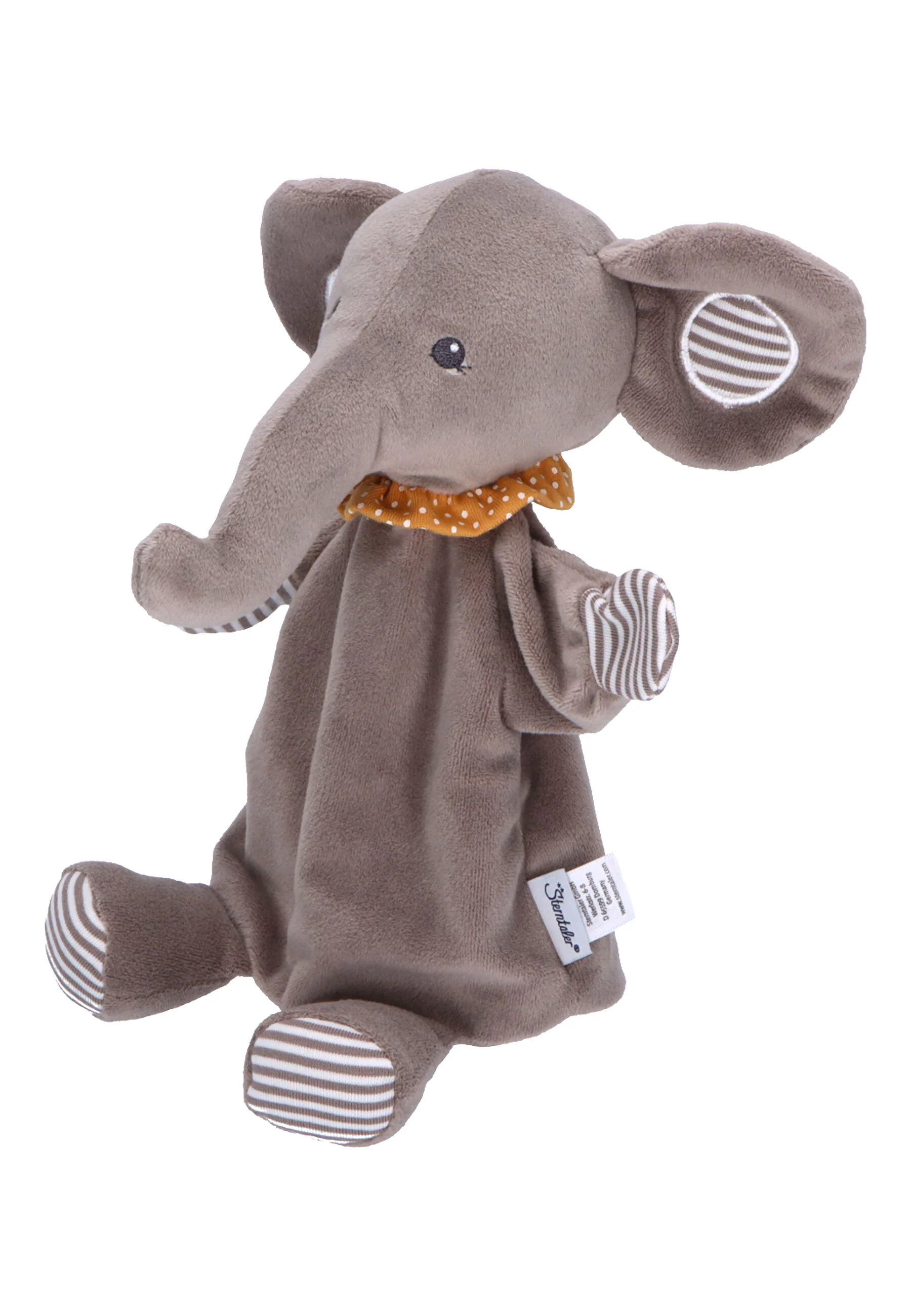 Handpuppe Elefant Eddy in Grau fürs Kaspertheater