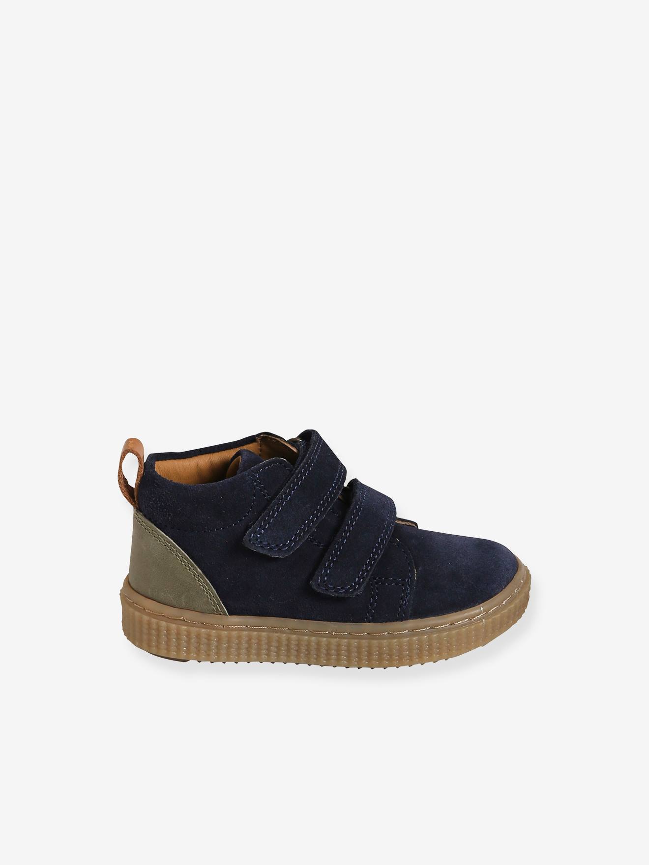Vertbaudet Jungen Baby Boots, Klettverschluss - karamell
