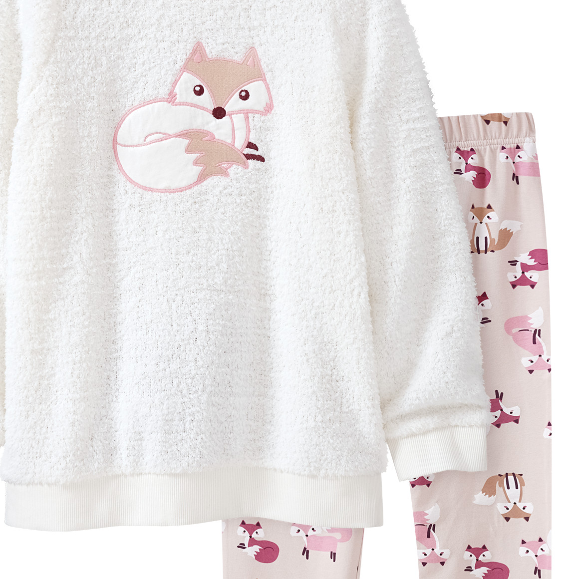 Mädchen Schlafanzug mit Fuchs-Motiv