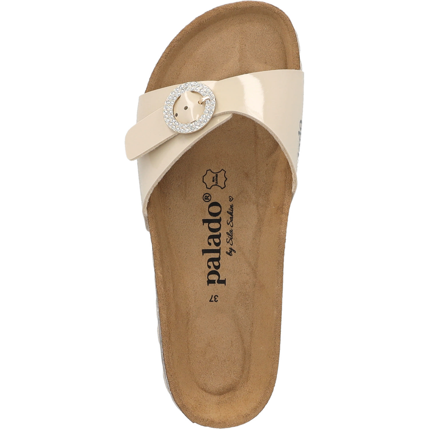 Palado Malta RD by Sila Sahin, Pantoletten, Damen, Beige Lack