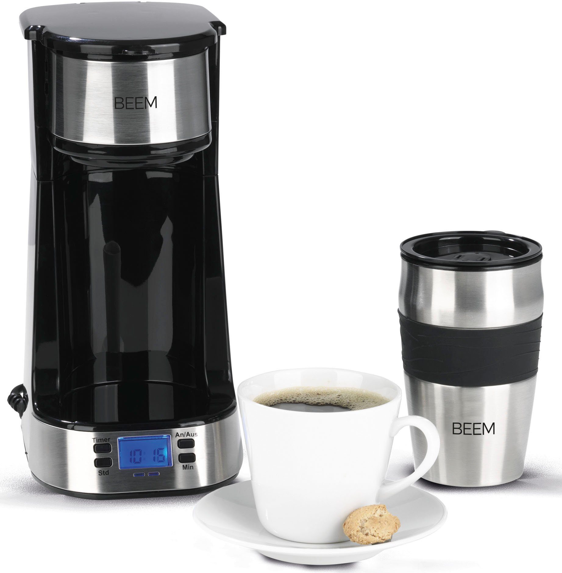 BEEM Filterkaffeemaschine Thermo 2 Go Single, Permanentfilter