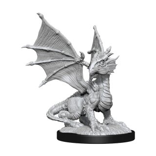 D&D Nolzur's Marvelous Miniatures - Silver Dragon Wyrmling & Female Halfling