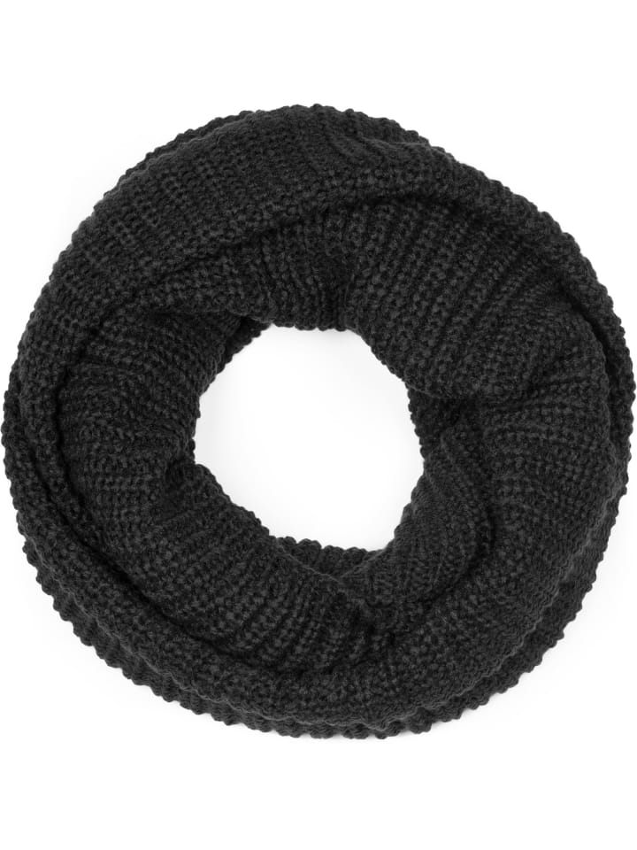 styleBREAKER Strick Loop Schal in Schwarz günstig kaufen onesize