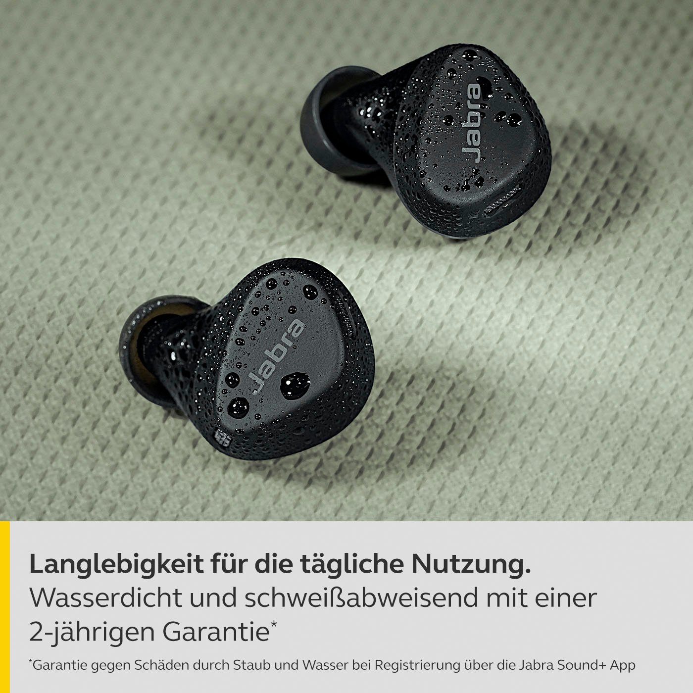 Jabra Elite 4 active Bluetooth-Kopfhörer (Active Noise Cancelling (ANC), Freisprechfunktion, Sprachsteuerung, True Wireless, integrierte Steuerung für Anrufe und Musik, Alexa, Google Assistant, Siri, Bluetooth)