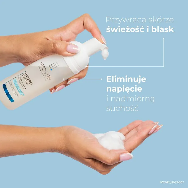 Iwostin Hydro Sensitia veido valymo ir makiažo valymo putos
