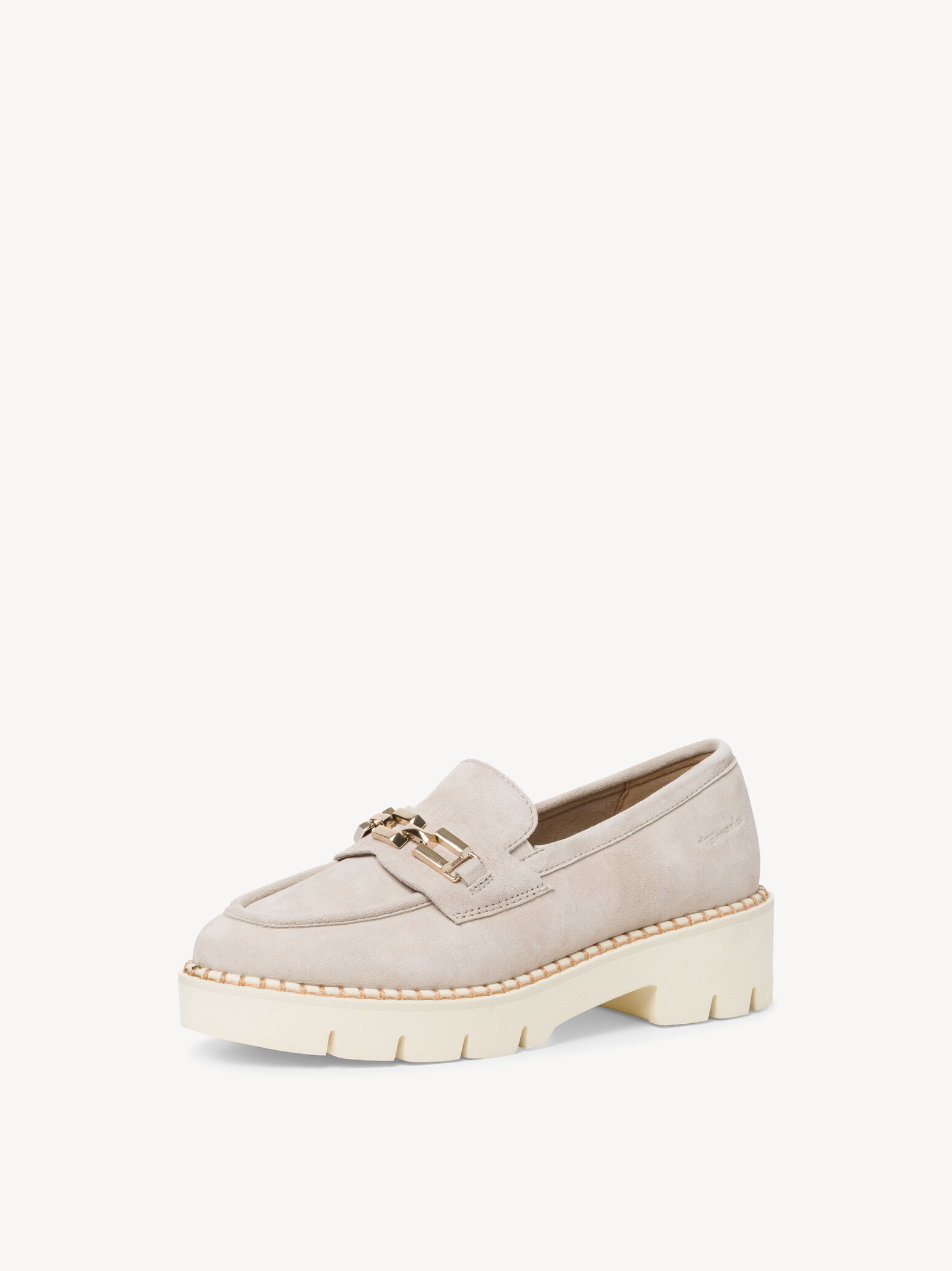 Slipper en cuir - beige