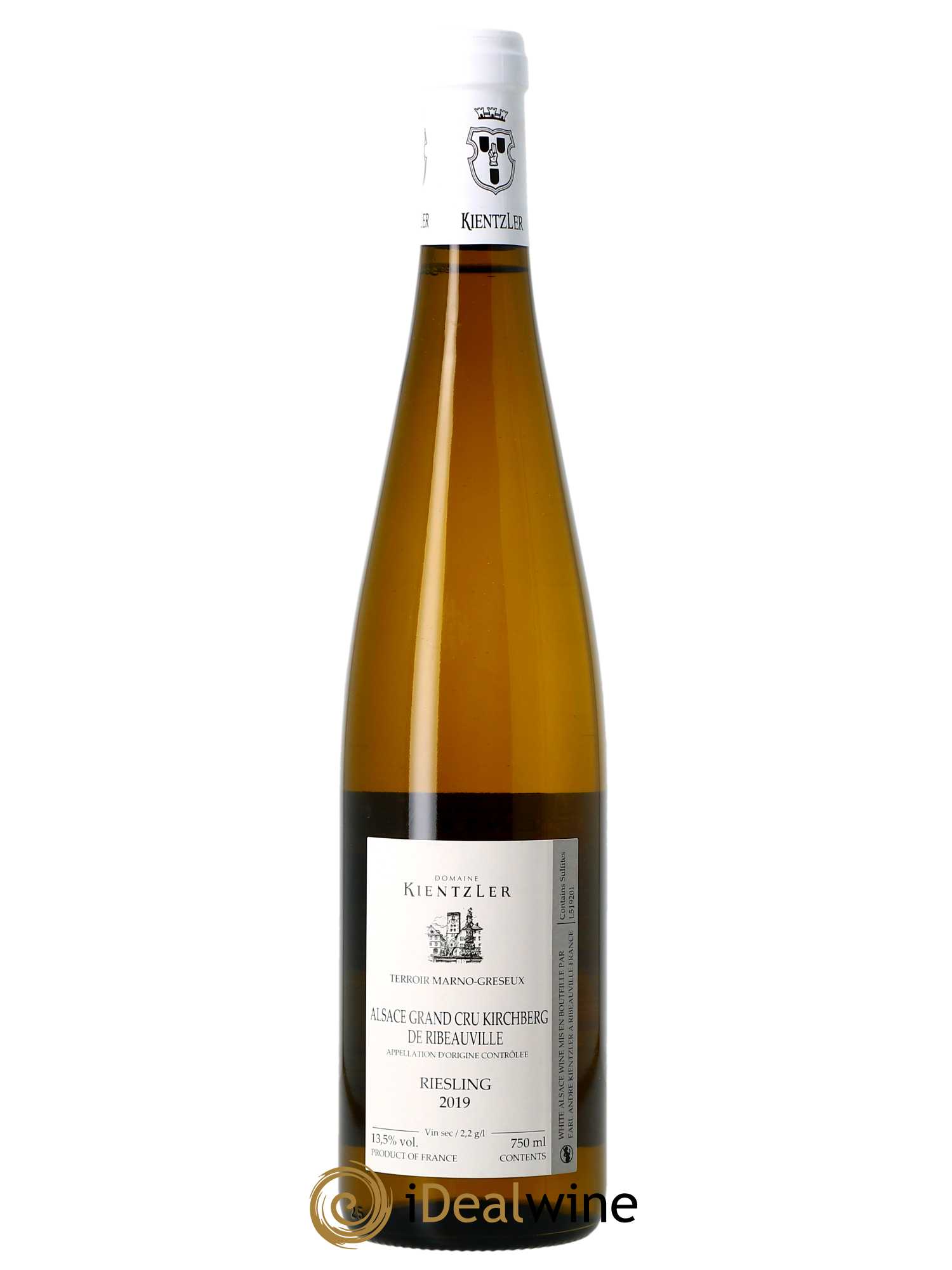 Riesling Grand Cru Kirchberg De Ribeauvillé Kientzler  2019 - Lot de 1 Bouteille