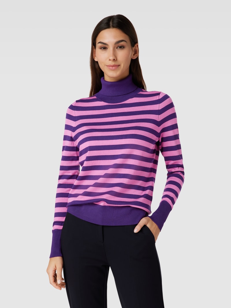 Longsleeve mit Rollkragen in purple