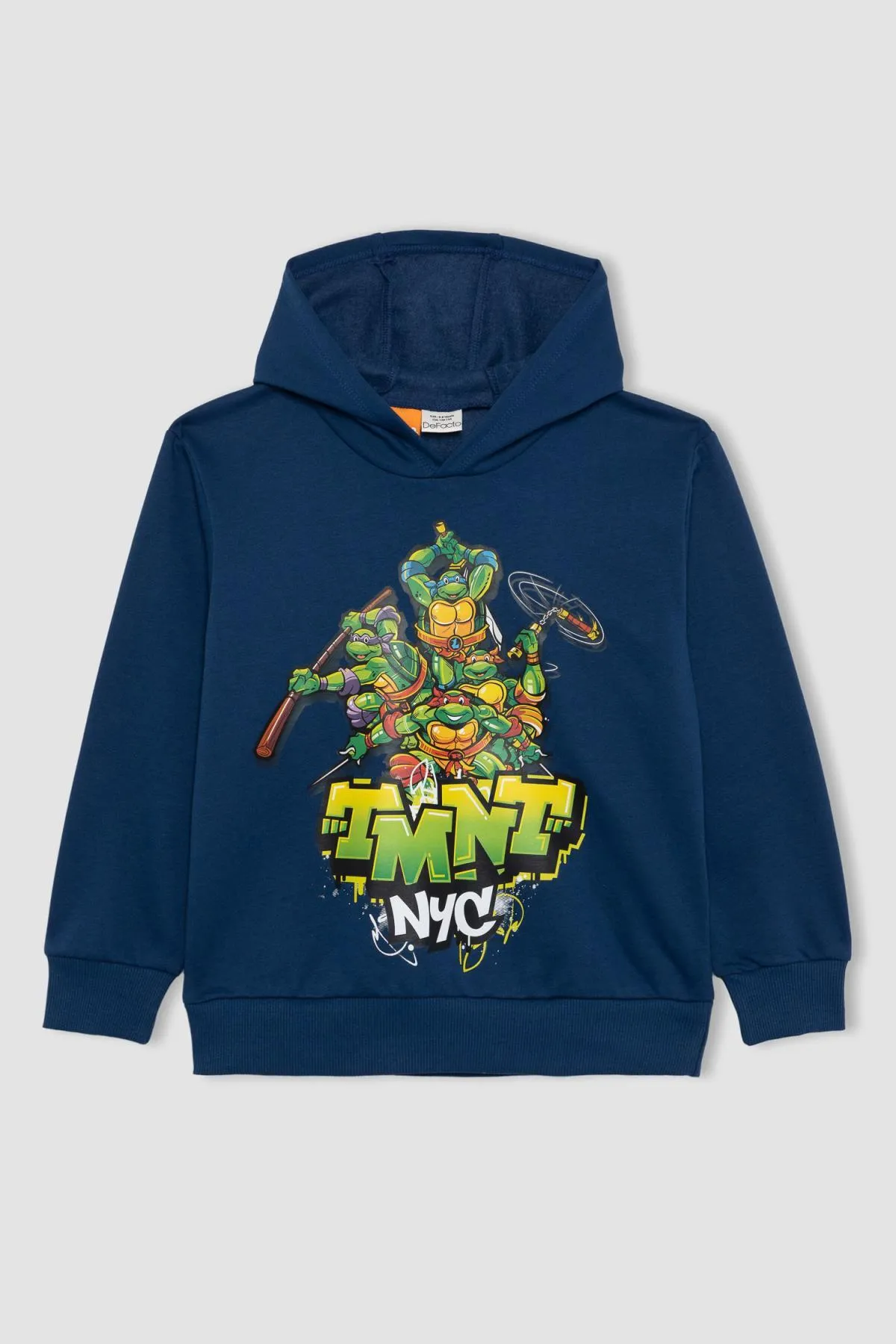 DeFacto  Ninja Turtles-Retro-Kapuzenpullover mit normaler Passform für Jungen