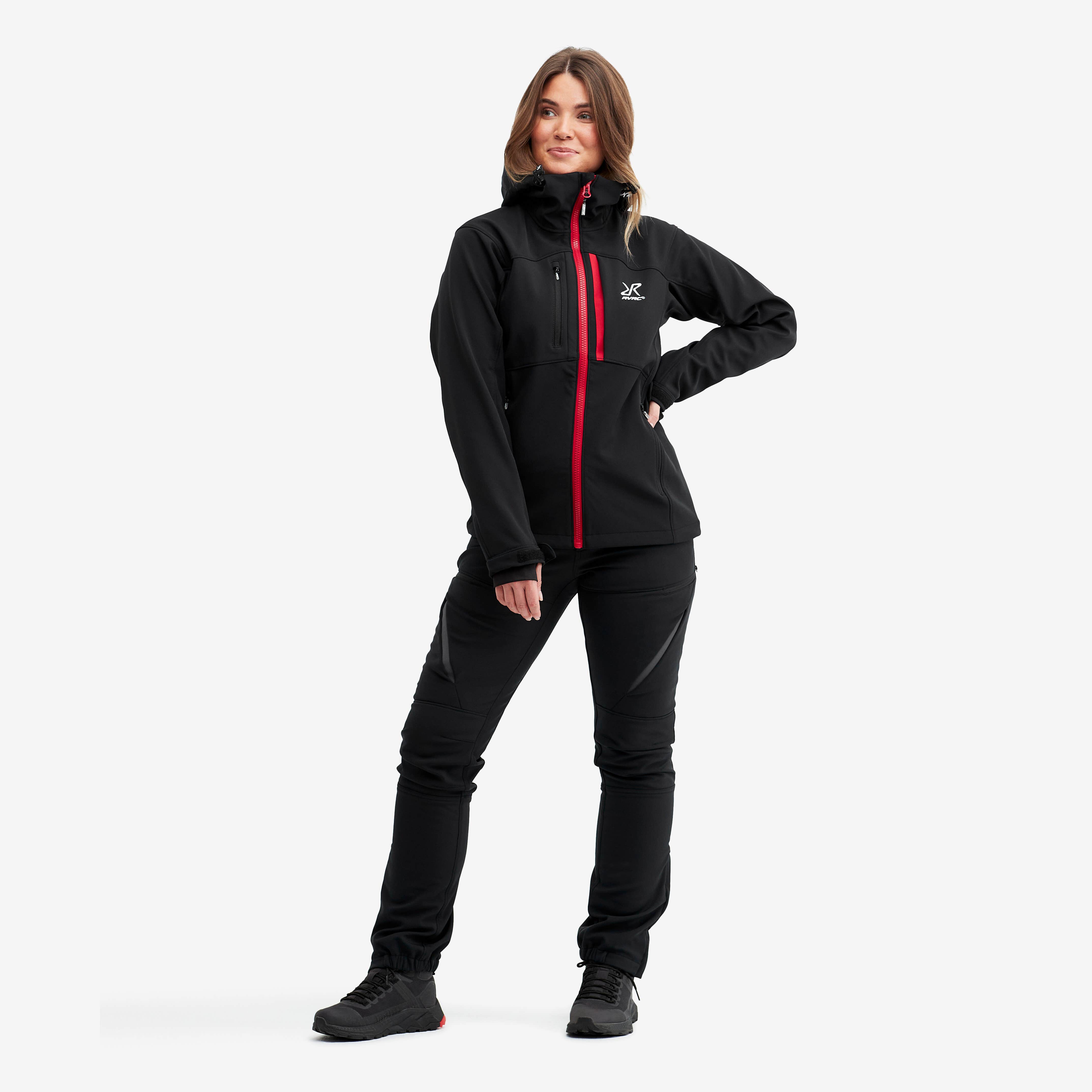 Hiball Jacket Femme Black/Red