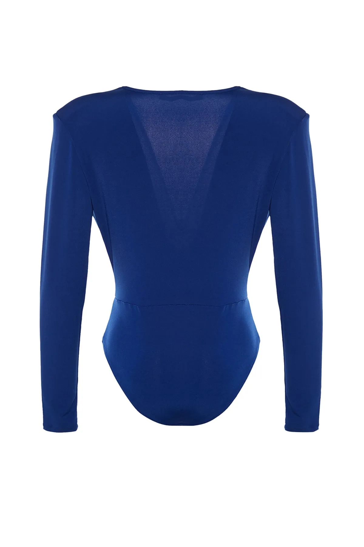 Trendyol Collection  Saks Zweireihiger Strick-Bodysuit mit V-Ausschnitt TPRAW22BD0161