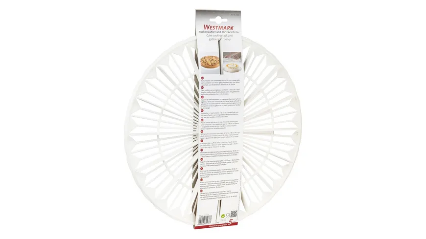 WESTMARK Kuchengitter und Torteneinteiler ø 32cm weiß