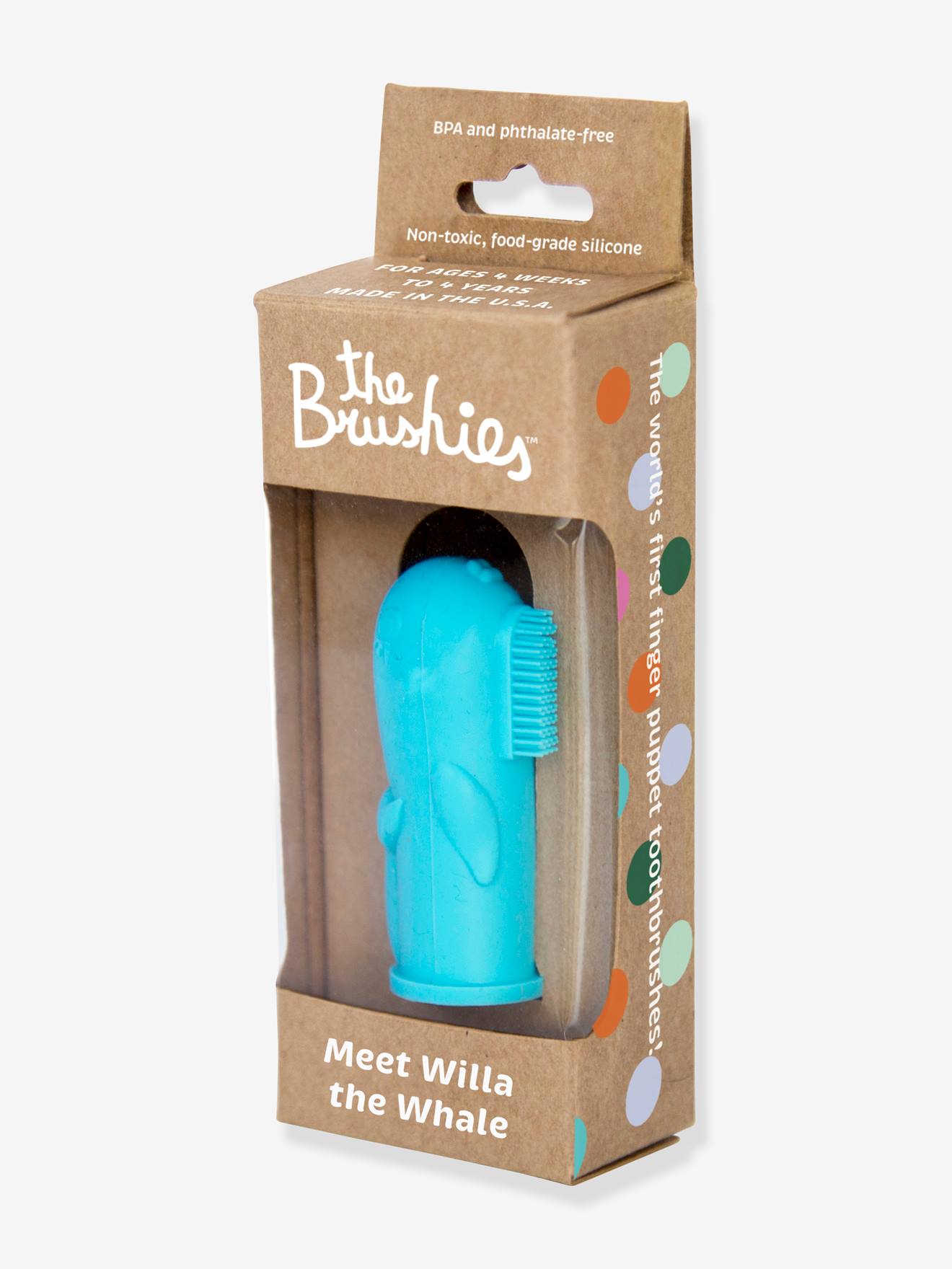 Brosse à dents 1er âge THE BRUSHIES (Les Brossettes) en silicone rose