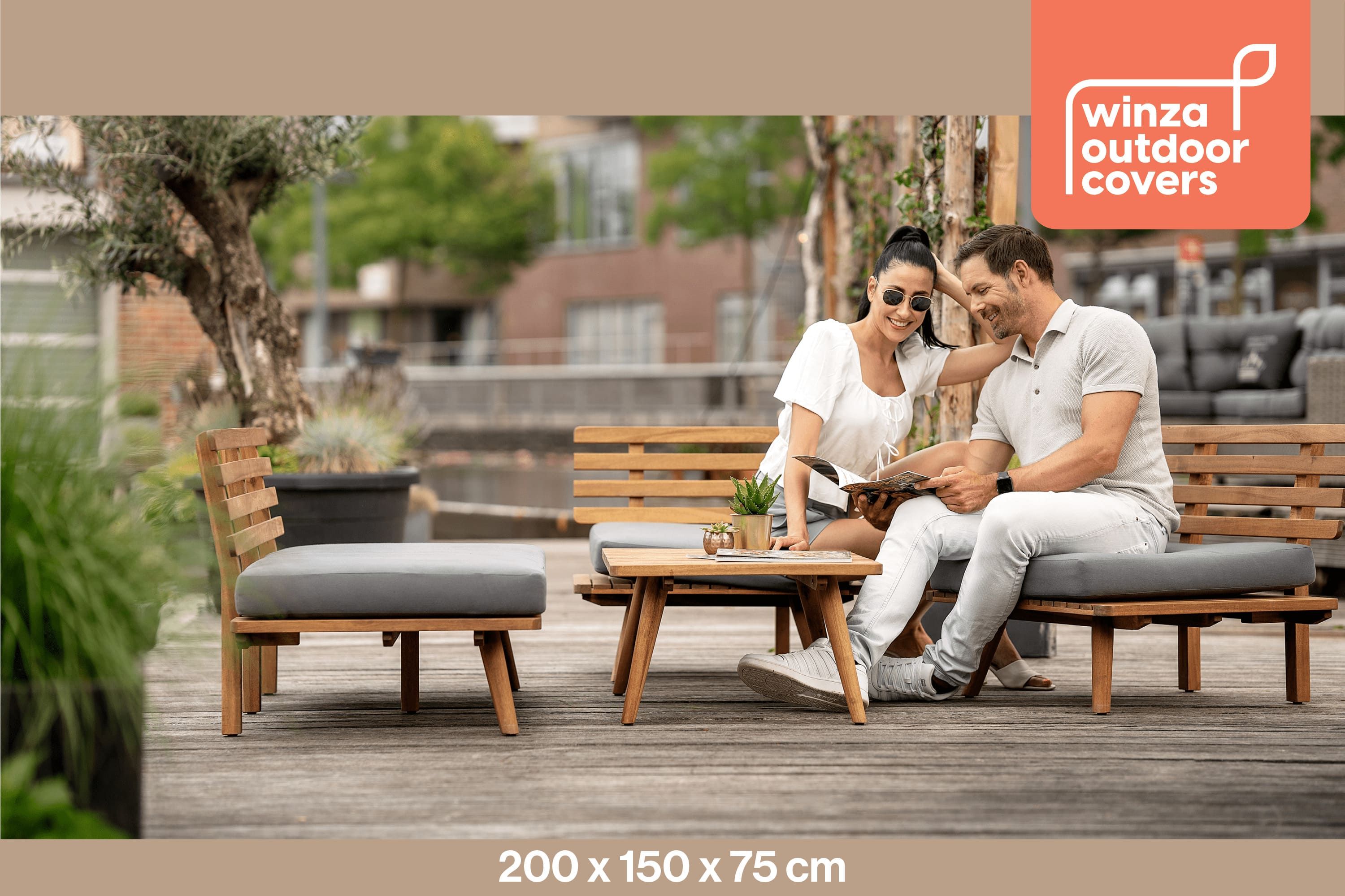 Winza 200 x 150 x 75 cm Loungeset Schutzhülle