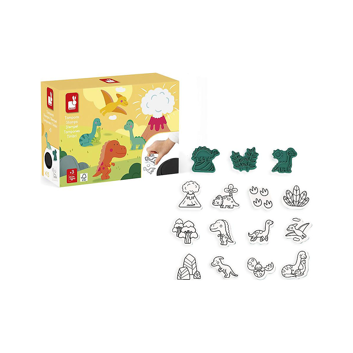 Dino Stampinoo - 15 Stempel