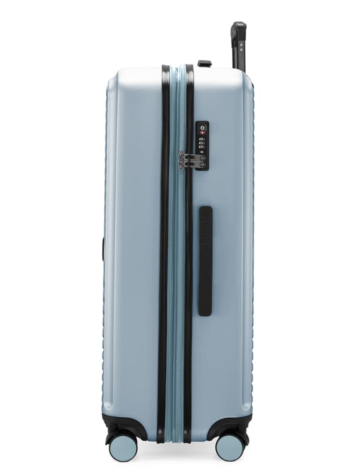 Hauptstadtkoffer Mitte - Großer Reisekoffer Trolley 77cm XXL Erweiterung TSA 130L in Pool blau günstig kaufen L