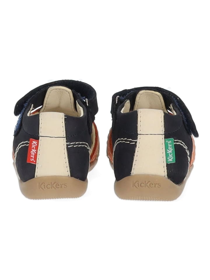 Kickers Halbschuhe in Blau/Beige günstig kaufen