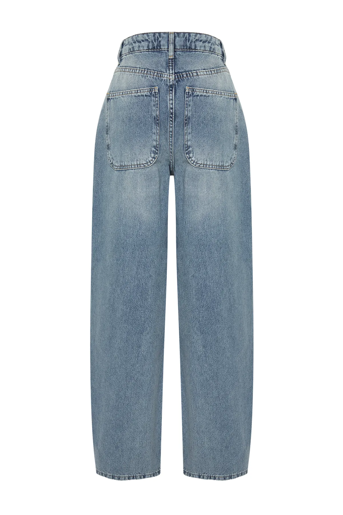Trendyol Collection  Blaue Skater-Jeans mit niedriger Taille TWOSS24JE00038