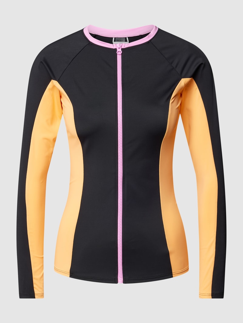 Bikini-Oberteil im Colour-Blocking-Design in schwarz