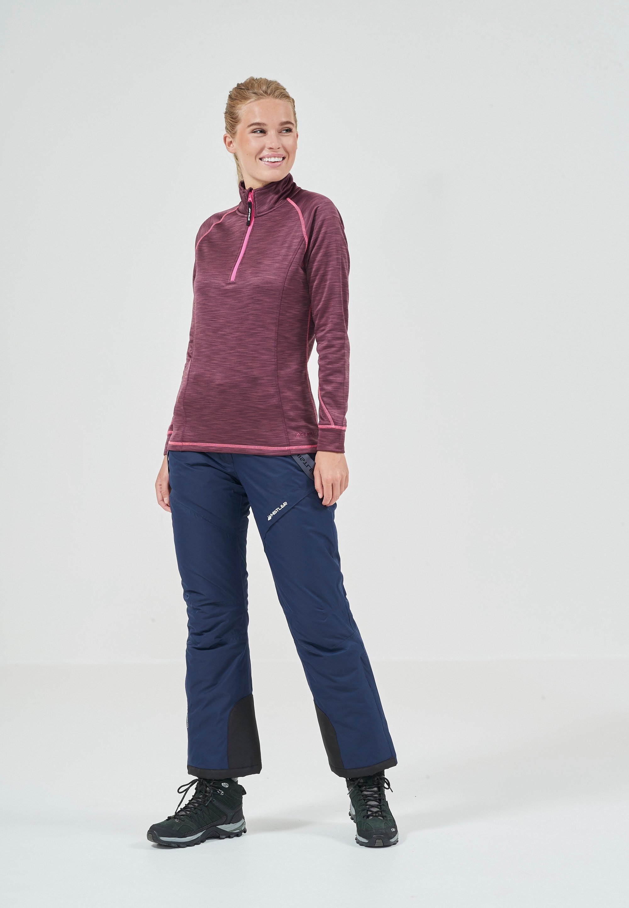 WHISTLER Strickpullover BARTLETT MELANGE mit schnell trocknender Technologie