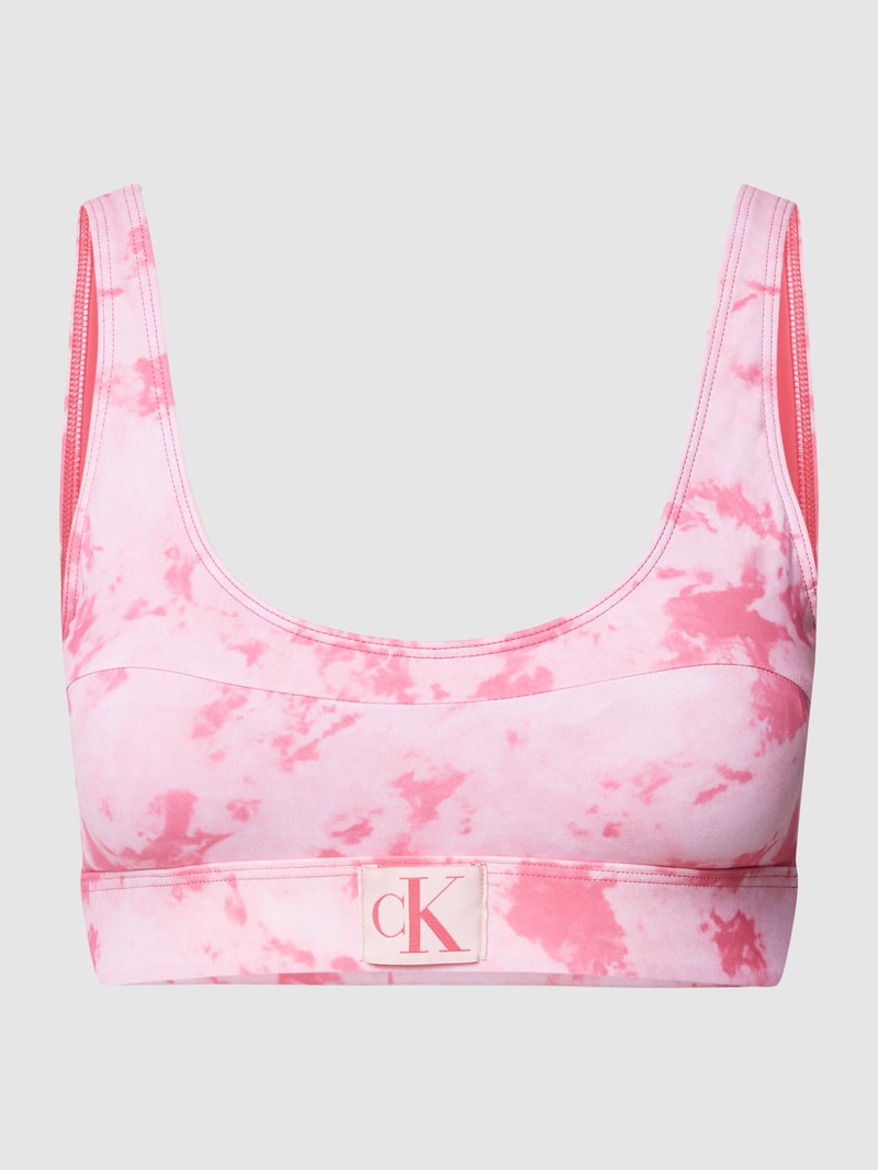 Bralette im Batik-Look in koralle