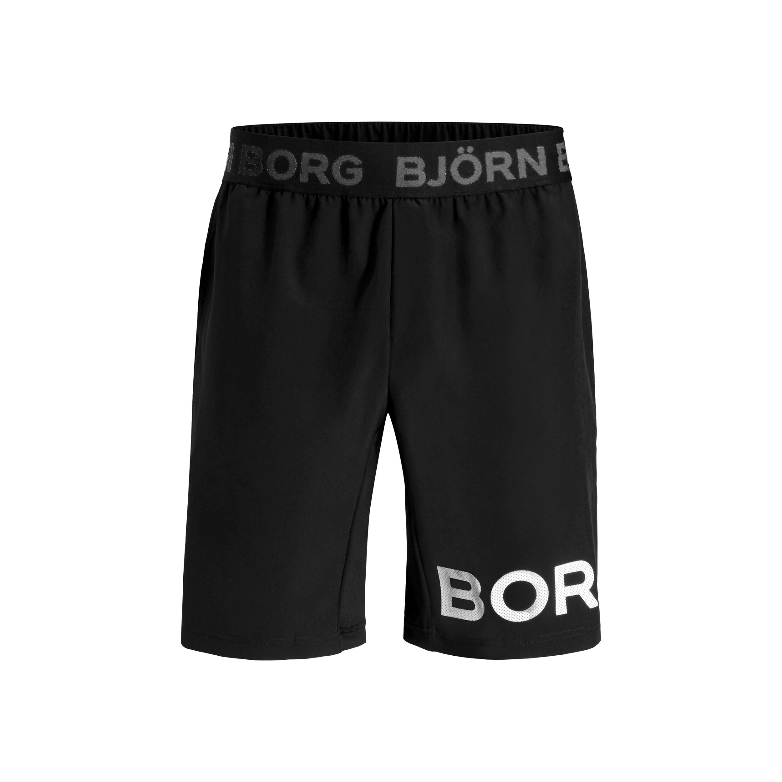 Borg Shorts Herren - Schwarz, Weiß