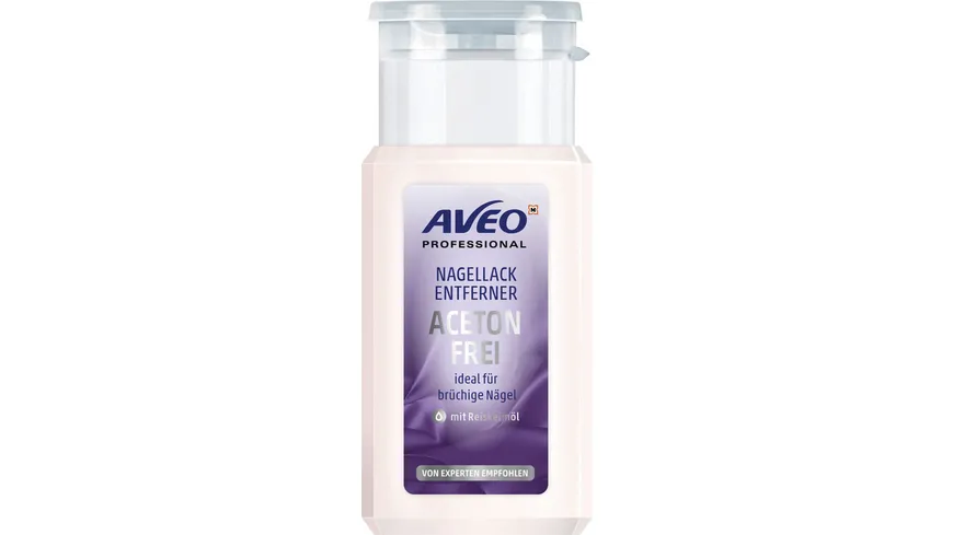 AVEO Professional Nagellackentferner Acetonfrei mit Pumpe 125 ml