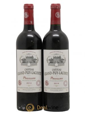 Château Grand Puy Lacoste 5ème Grand Cru Classé  2014 - Lot de 2 Bouteilles